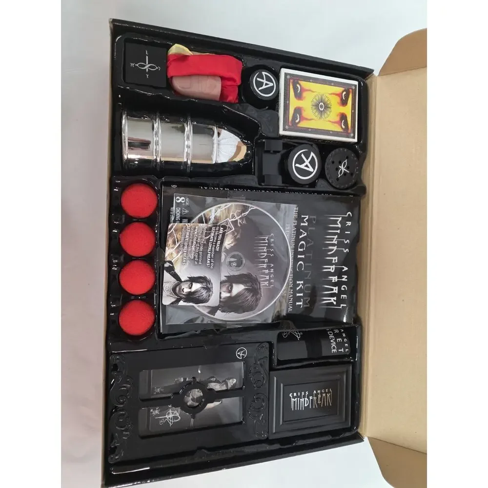 Criss Angel Mindfreak Platinum Magic Kit NEW Sealed 250 tricks! DVD Included +